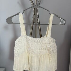 Japna Elegant Cream Lace Women Top